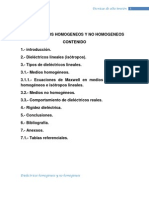 Dielectricos Homogeneos y No Homogeneos