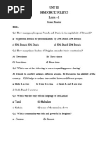 Chapter 1 Power Sharing Notes For Class 10