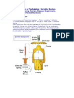 Description & Design of Sprinkler Systems