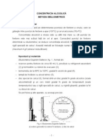 L10 - Determinarea Concentratiei Alcoolice - Ebuliometrie