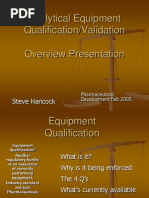 Analytical Equipment Qualification