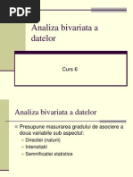 Analiza Bivariata A Datelor