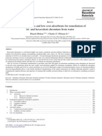 Activated Carbons and Low Cost Adsorbents For Remediation of Tri and Hexavalent Chromium From Water