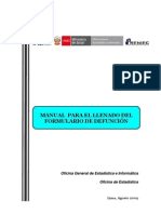 Manual Llenado Certificado Defunción PDF