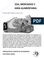 Material de Referencia Sel Seminario "Tierras, Recursos y Soberanía Alimentaria". Pobreza, Mercados y Soberanía Alimentaria Por Encarni Castillo