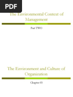 Chapter 03 The Environment and Culture of Organizations