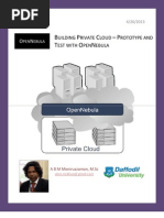 Building Private Cloud - Prototype and Test With OpenNebula by Moniruzzaman