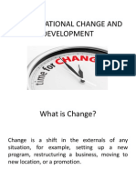 Organisational Change and Development