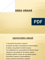 Dezvoltarea Umana