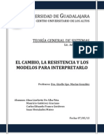 Tgs El Cambio, La Resistencia y Los Modelos para Interpretarlo