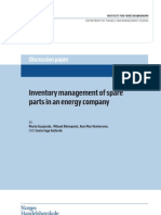 Inventory Management of Spare Parts in An Energy Company PDF