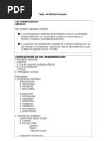 Vias de Administracion