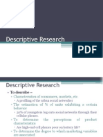 Descriptive Research