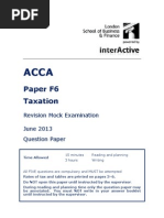 ACCA F6 Revision Mock June 2013 QUESTIONS Version 2 FINAL at 25 March 2013