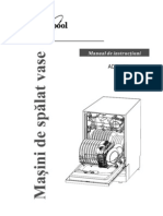 Instructiuni Masina de Spalat Vase