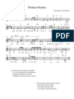 Perdon Perdon - Partitura Completa