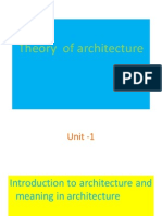 Theory of Architecture: - Armstrong. A