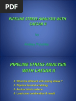 Pipeline Stress Analysis With Caesar II PDF