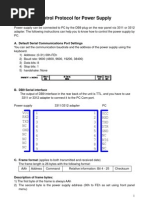 Communication Protocol For ARRAY Power Supply