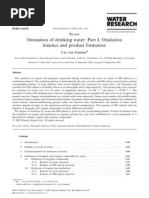 Ozonation of Drinking Water - Part I. Oxidation Kinetics and Product Formation