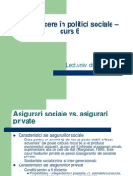 Introducere În Politici Sociale 2011-Curs6