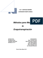 5 Métodos para Medir La Evaporación