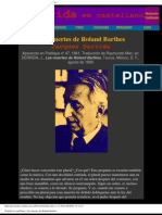 Derrida Jacques Las Muertes de Roland Barthes