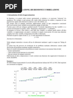 Interpolazione, Regressione, Correlazione