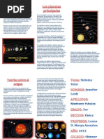 Triptico Sistema Planetario