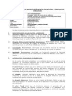 Acta de Registro de Audiencia de Terminacion Anticipada