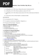 Esquema Tema 13 La Segunda Republica