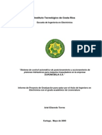 Sistema de Control Automático de Posicionamiento y Accionamiento de Pistones Hidráulicos para Máquina Troqueladora