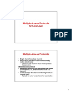 Multiple Access Protocols For Link Layer: Nodes: Interference