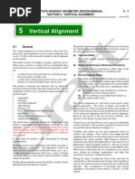 Vertical Alignment: State Highway Geometric Design Manual Section 5: Vertical Alignment 5 - 1