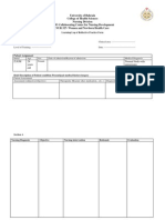 Learning Log of Reflective Practice Form