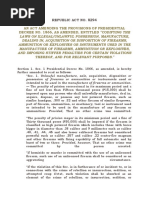 An Act Amending The Provisions of Presidential Decree No. 1866, As Amended, Entitled "Codifying The