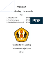 Makalah Geostrategi Indonesia