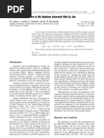 Solubility of Stibnite Ore in HCL Solutions Saturated With CL Gas