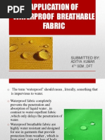 Application of Waterproof Breathable Fabric