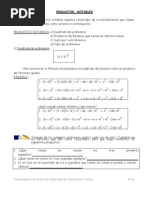 Productos Notables Formulas