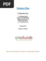 CNaturals Dream Business Plan 