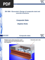 EN1994 5 Hicks Composite Slab