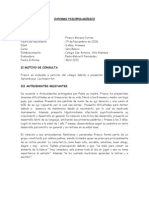 Informe Psicopedagogico