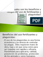 Cuales Son Los Beneficios y Riesgos Del Uso de Fertilizantes y Plaguicidas