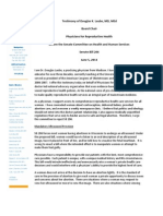 Testimony of Douglas K. Laube, MD, MEd Board Chair Physicians For Reproductive Health Before The Senate Committee On Health and Human Services Senate Bill 206