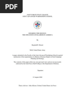 The Influence of Islamism in America: A Paper Submitted To The Faculty of The Advanced Warfighting School at The US Joint Forces Staff College