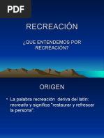 Diapositivas Recreación