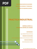 Informe - Practica Industrial - Seccion de Control de Calidad