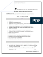 Me 1403 - Computer Intergrated Manufacturing