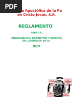 Organización de Las RCM Ii